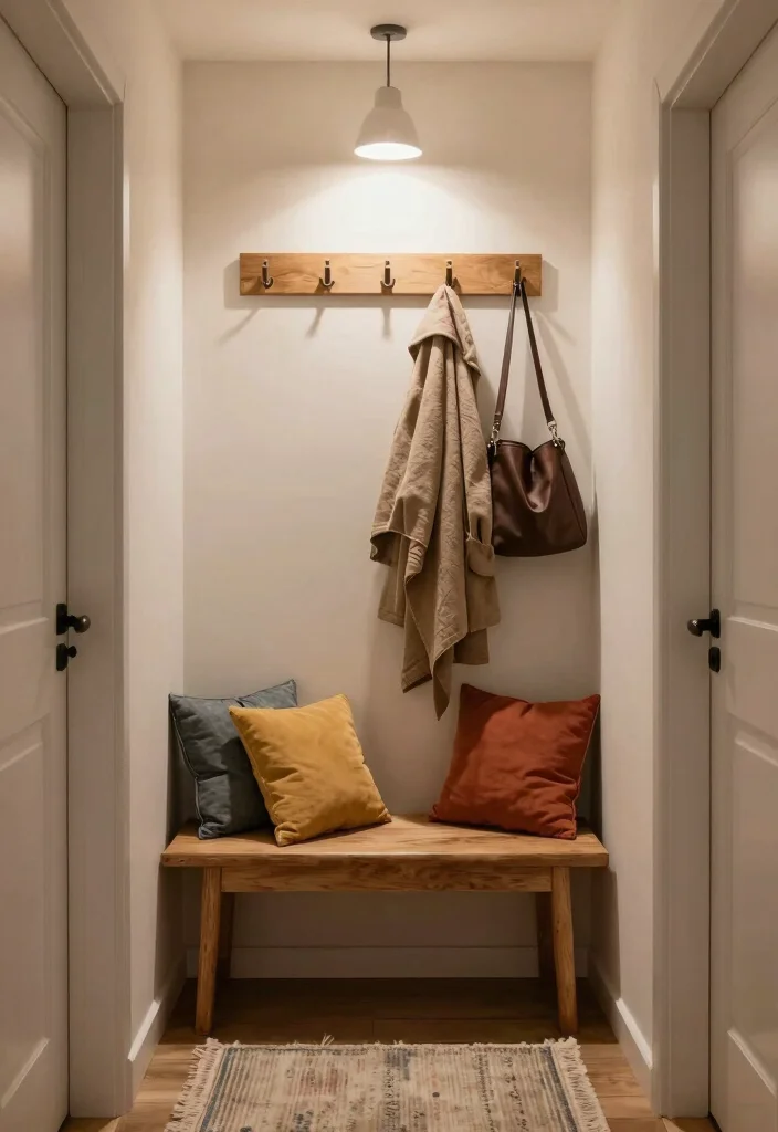 12 Flat Hallway Ideas for Apartments and Small Homes 35 12 Flat Hallway Ideas for Apartments and Small Homes 5. Cozy Nooks with Seating 0