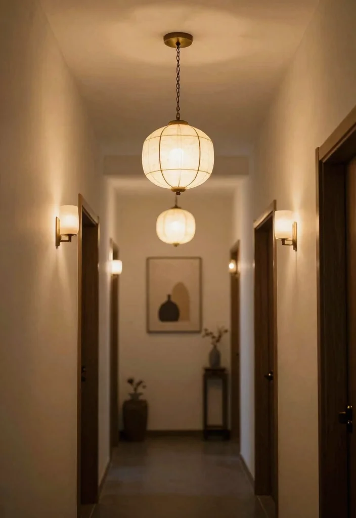 12 Flat Hallway Ideas for Apartments and Small Homes 37 12 Flat Hallway Ideas for Apartments and Small Homes 7. Light it Up with Fixtures 0