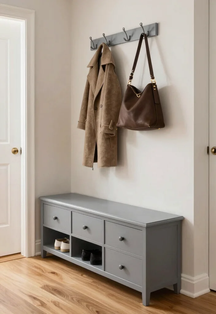 12 Hallway Furniture Ideas for Storage Without Clutter 10. Built in Storage Benches 0