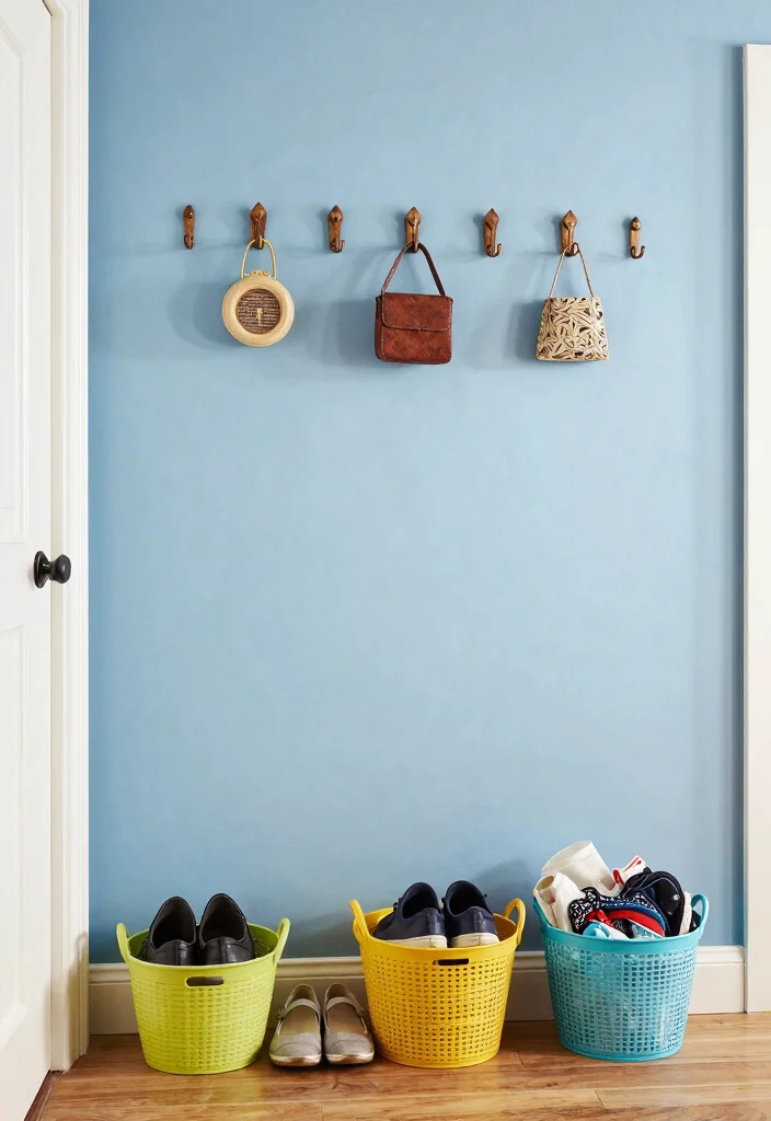 12 Hallway Furniture Ideas for Storage Without Clutter 4. Hooks and Racks for Everyday Essentials 0