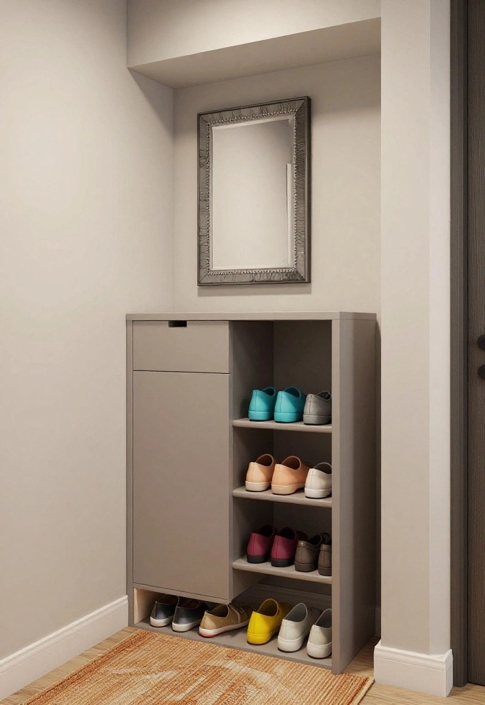 12 Hallway Niche Ideas for Decor and Storage 5. Stylish Shoe Storage 0