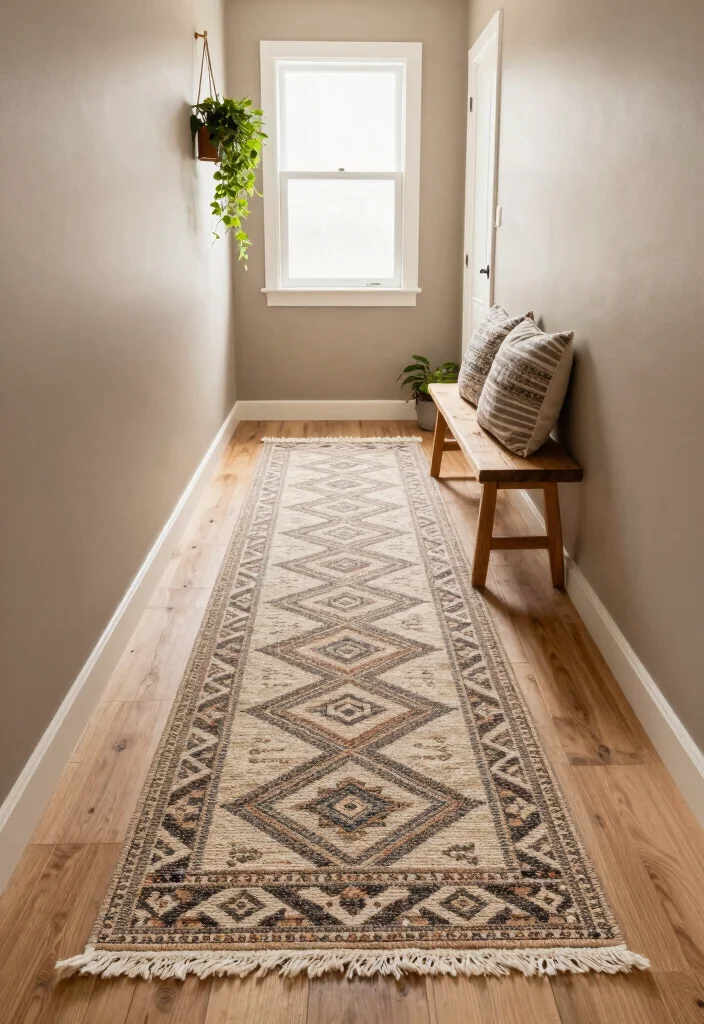 12 Hallway Rug Ideas to Warm Up Long Narrow Spaces 1 12 Hallway Rug Ideas to Warm Up Long Narrow Spaces 1. Recycled Cotton Runners 0
