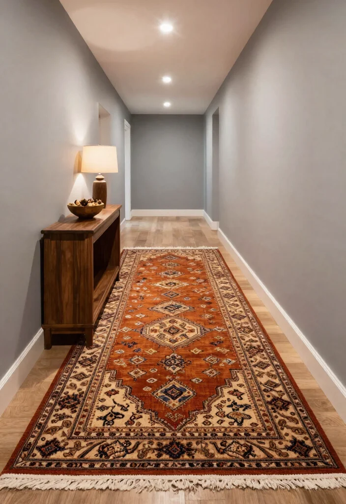 12 Hallway Rug Ideas to Warm Up Long Narrow Spaces 13 12 Hallway Rug Ideas to Warm Up Long Narrow Spaces 3. Handwoven Wool Rugs 0