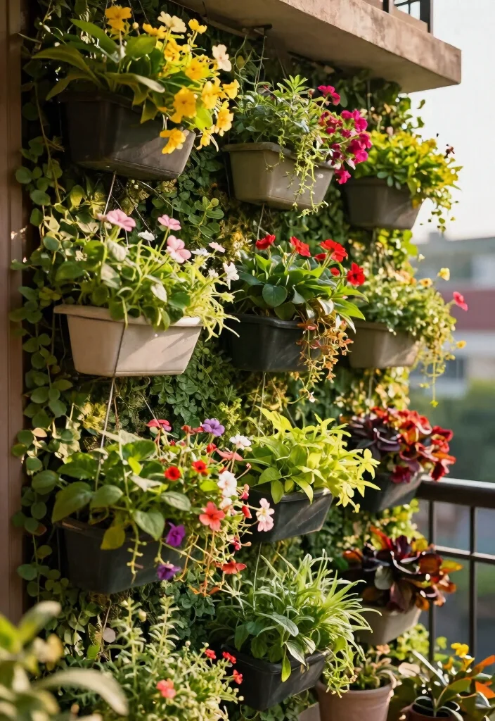 12 Indian Balcony Ideas with Warm Colors and Cultural Touches 59 12 Indian Balcony Ideas with Warm Colors and Cultural Touches 9. Vertical Garden Wall 0