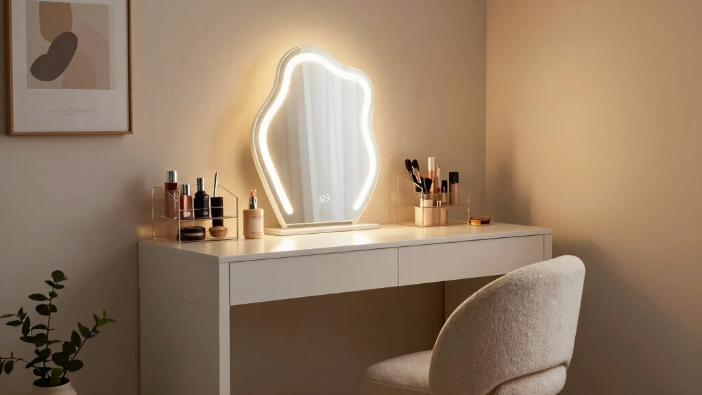 12 Makeup Vanity Table Desk Ideas with Soft Lighting