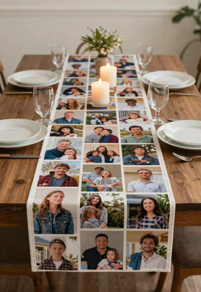 12 Modern Dining Room Table Runner Ideas with Clean Lines 12. Customized Runners 0