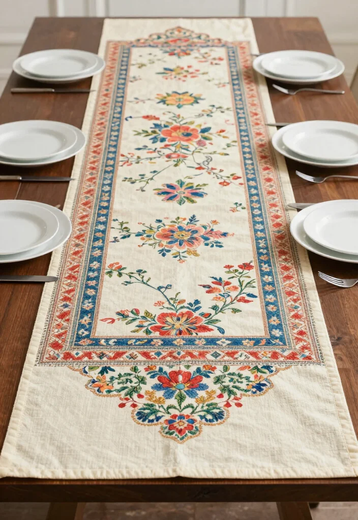 12 Modern Dining Room Table Runner Ideas with Clean Lines 4. Layered Runners 0