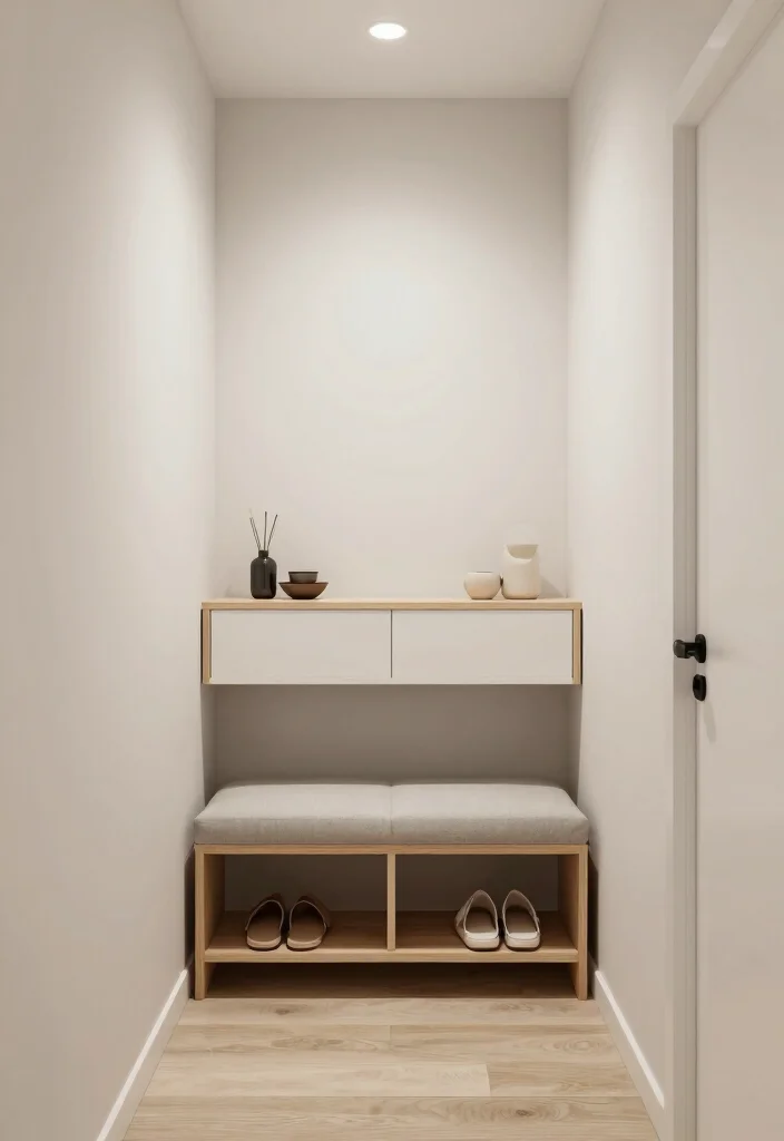 12 Narrow Entry Hallway Ideas That Feel Open 41 12 Narrow Entry Hallway Ideas That Feel Open 11. Multi Functional Furniture 0