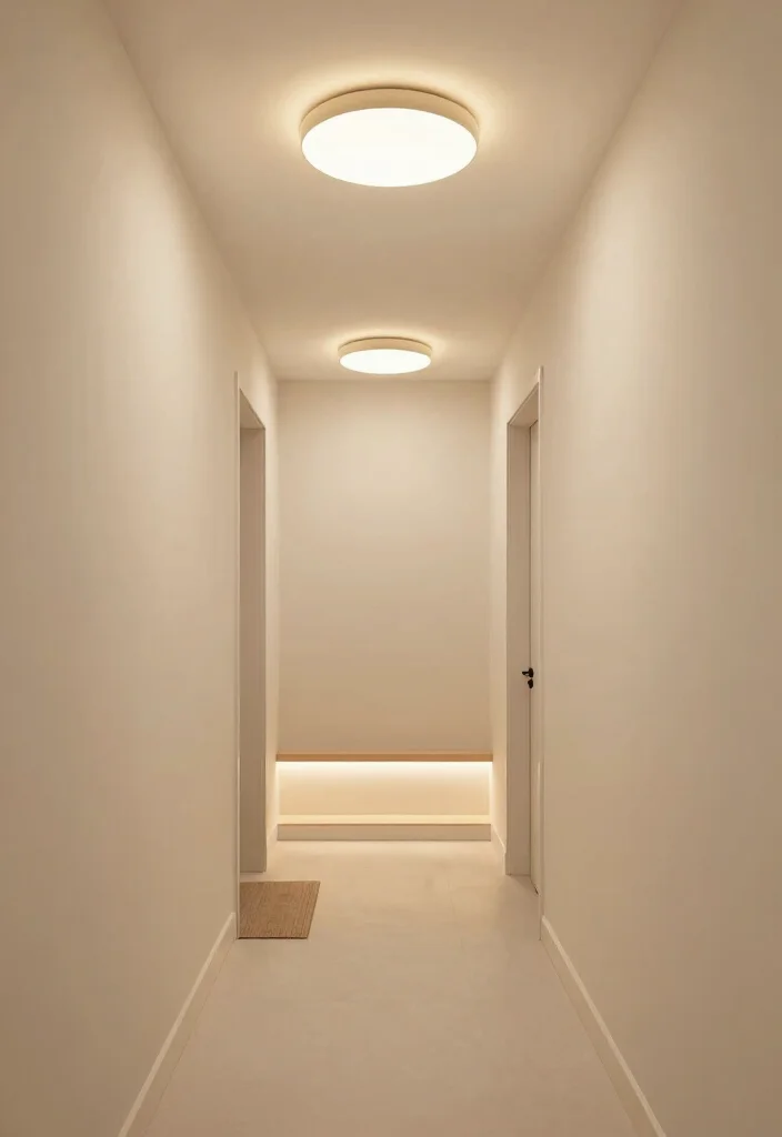 12 Narrow Entry Hallway Ideas That Feel Open 2 12 Narrow Entry Hallway Ideas That Feel Open 2. Strategic Lighting Options 0