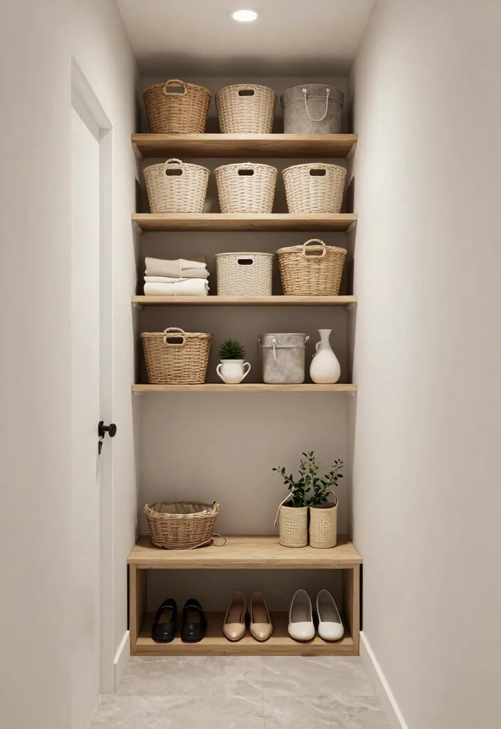 12 Narrow Entry Hallway Ideas That Feel Open 15 12 Narrow Entry Hallway Ideas That Feel Open 5. Clever Storage Solutions 0