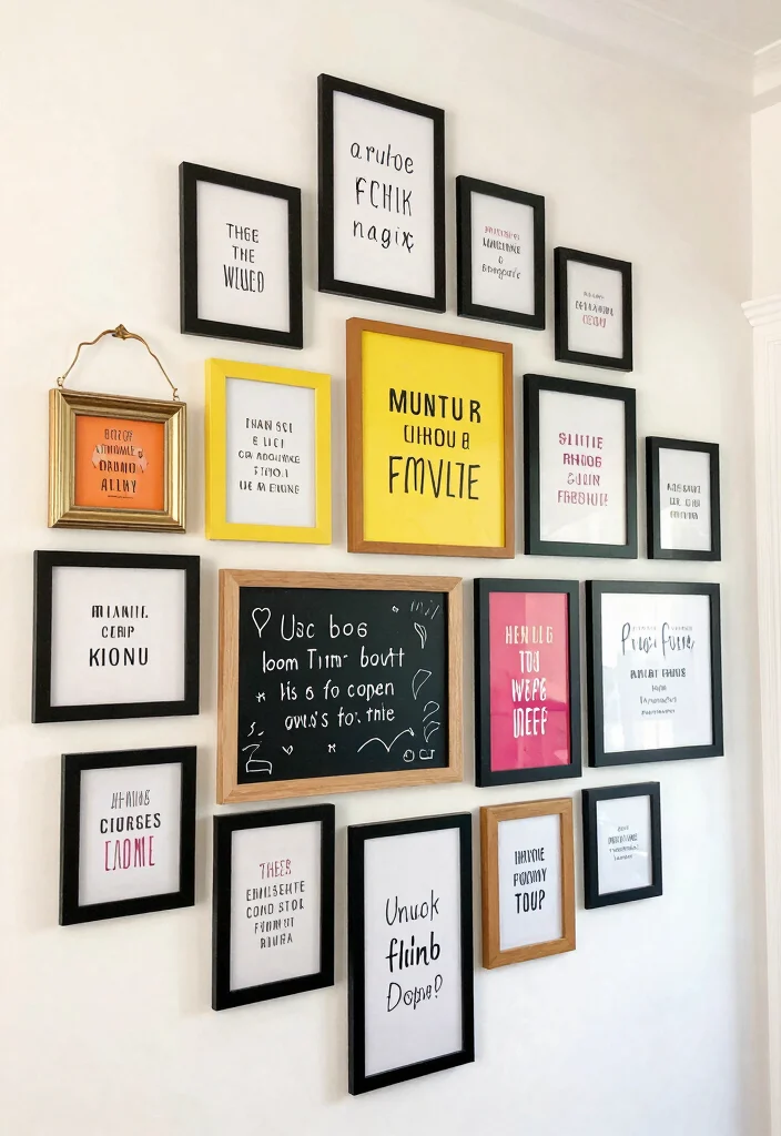 12 Picture Wall Ideas for Hallways with Personality 51 12 Picture Wall Ideas for Hallways with Personality 11. Inspirational Quotes Wall 0