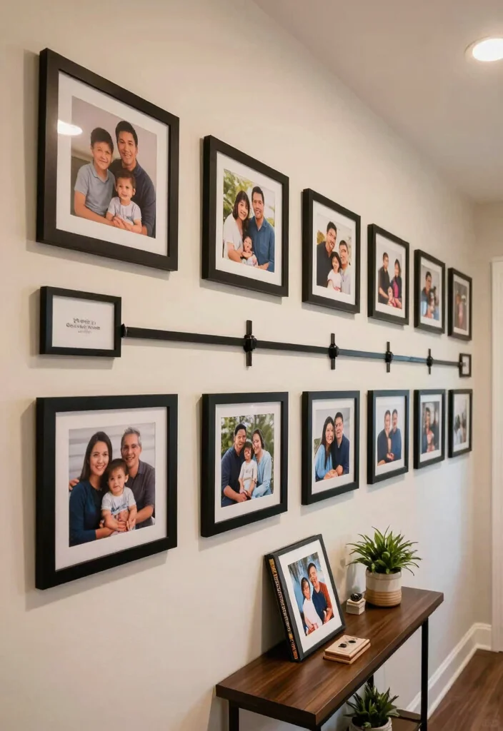 12 Picture Wall Ideas for Hallways with Personality 49 12 Picture Wall Ideas for Hallways with Personality 9. Family Photo Timeline 0