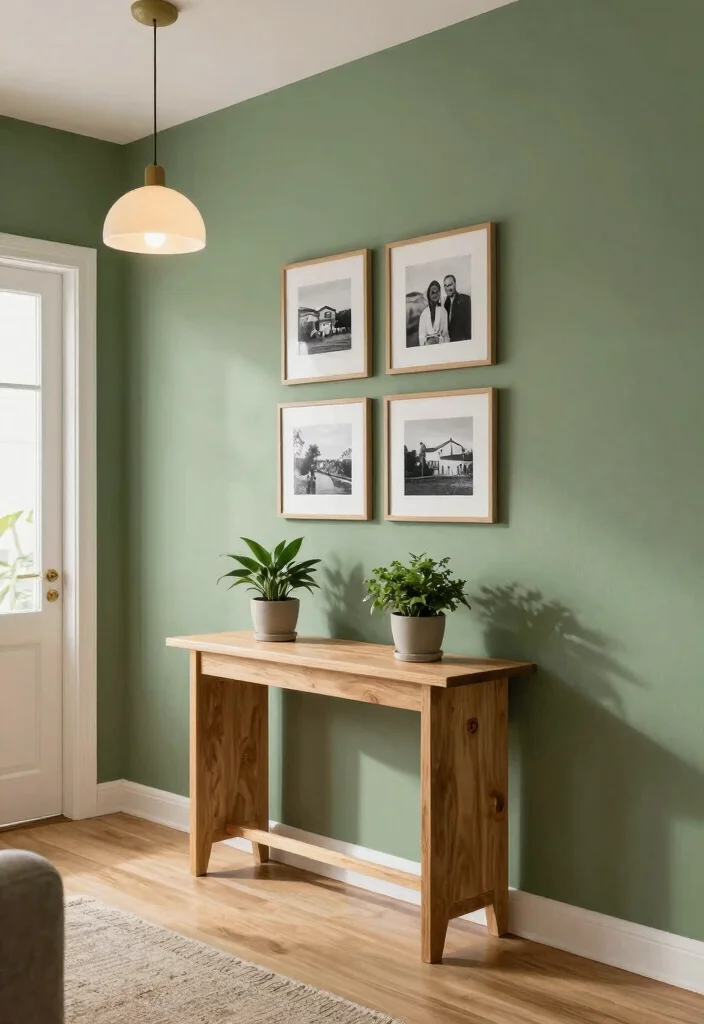 12 Sage Green Hallway Ideas for Calm Natural Color 1 12 Sage Green Hallway Ideas for Calm Natural Color 1. Sage Green Accent Wall 0