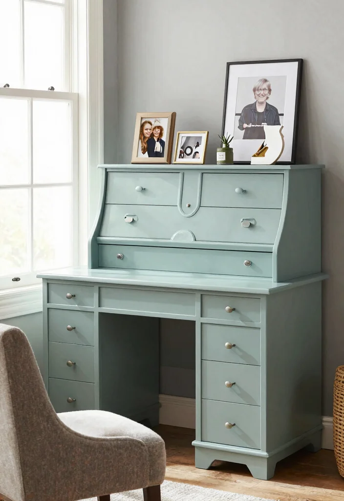 12 Secretary Desk Makeover Ideas with Vintage Character 62 12 Secretary Desk Makeover Ideas with Vintage Character 12. Personalized Touch 0