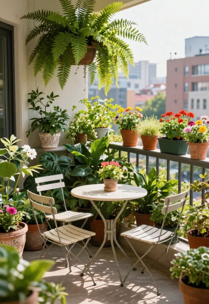 12 Small Cozy Balcony Ideas for Morning Coffee and Slow Evenings 1. Create a Lush Green Escape 0