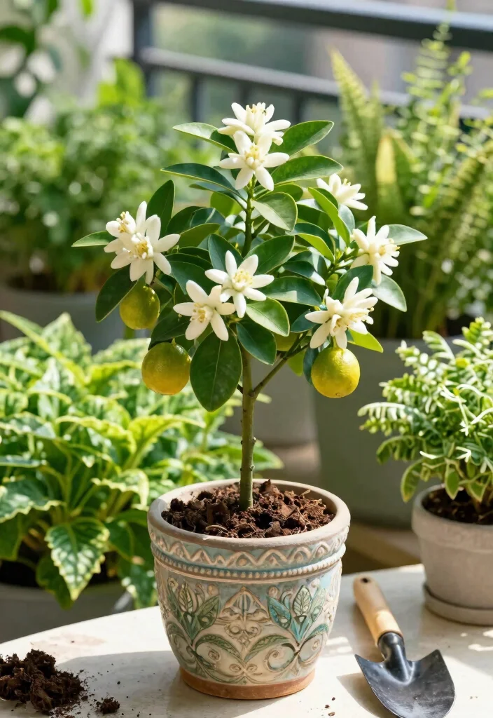 14 Apartment Balcony Plant Ideas for a Fresh Green Look 8. Aromatic Citrus Trees 0