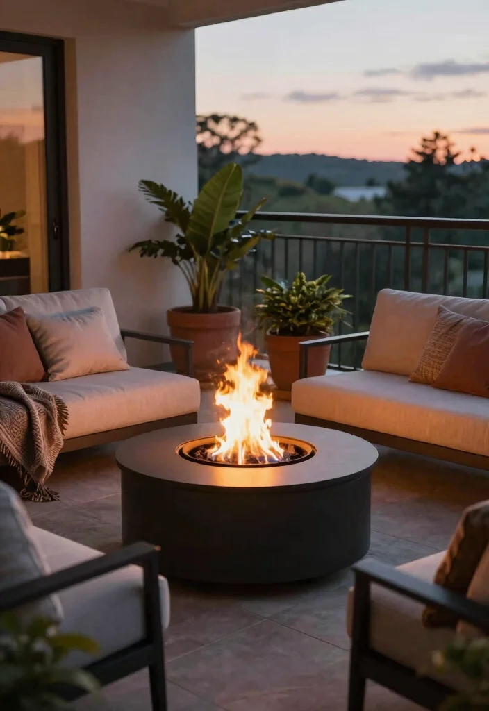 14 Balcony Closing Ideas for Year Round Comfort and Privacy 62 14 Balcony Closing Ideas for Year Round Comfort and Privacy 12. Cozy Fire Pits 0