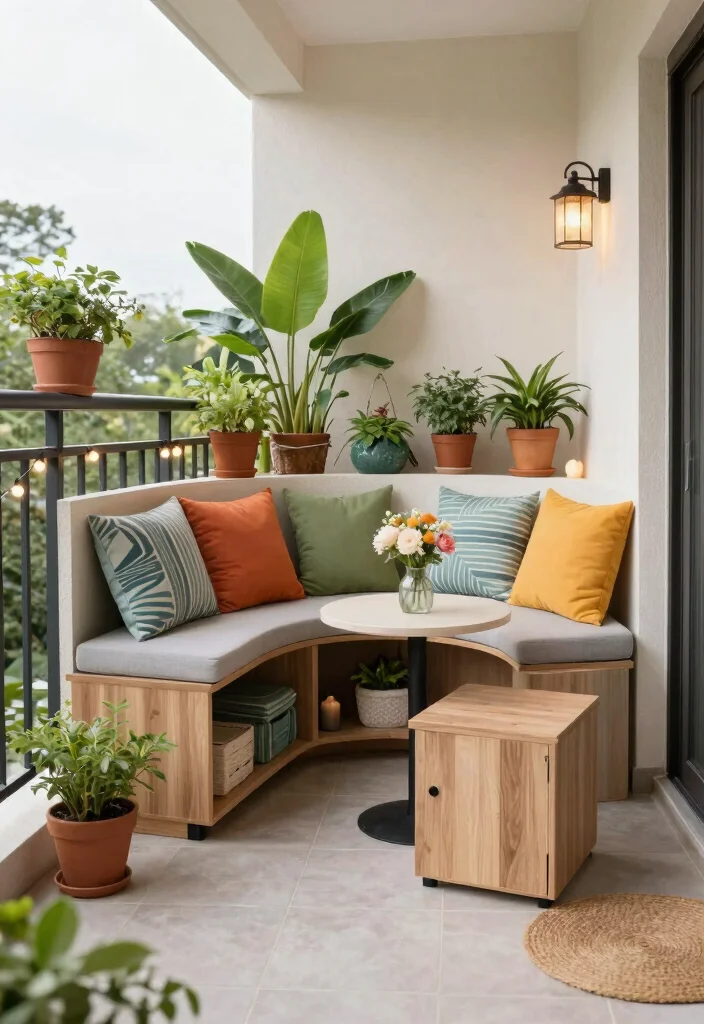 14 Balcony Closing Ideas for Year Round Comfort and Privacy 64 14 Balcony Closing Ideas for Year Round Comfort and Privacy 14. Multi functional Furniture 0
