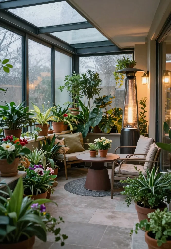 14 Balcony Closing Ideas for Year Round Comfort and Privacy 27 14 Balcony Closing Ideas for Year Round Comfort and Privacy 7. Winter Garden with Insulation 0