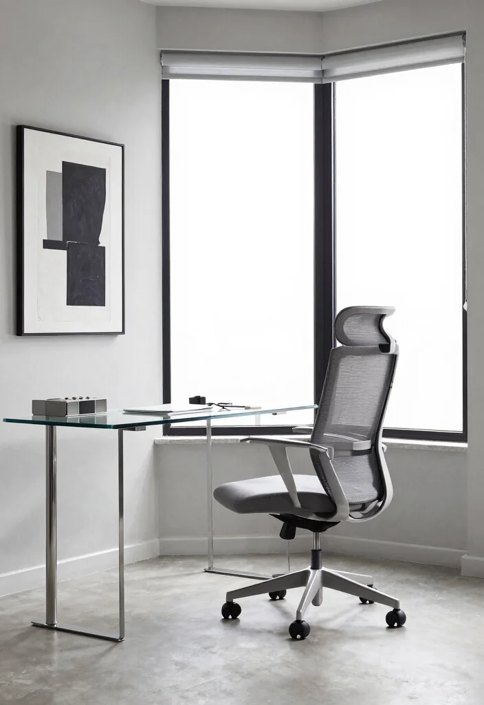 14 Bay Window Desk Ideas for Natural Light Work Zones 7. Contemporary Chic 0