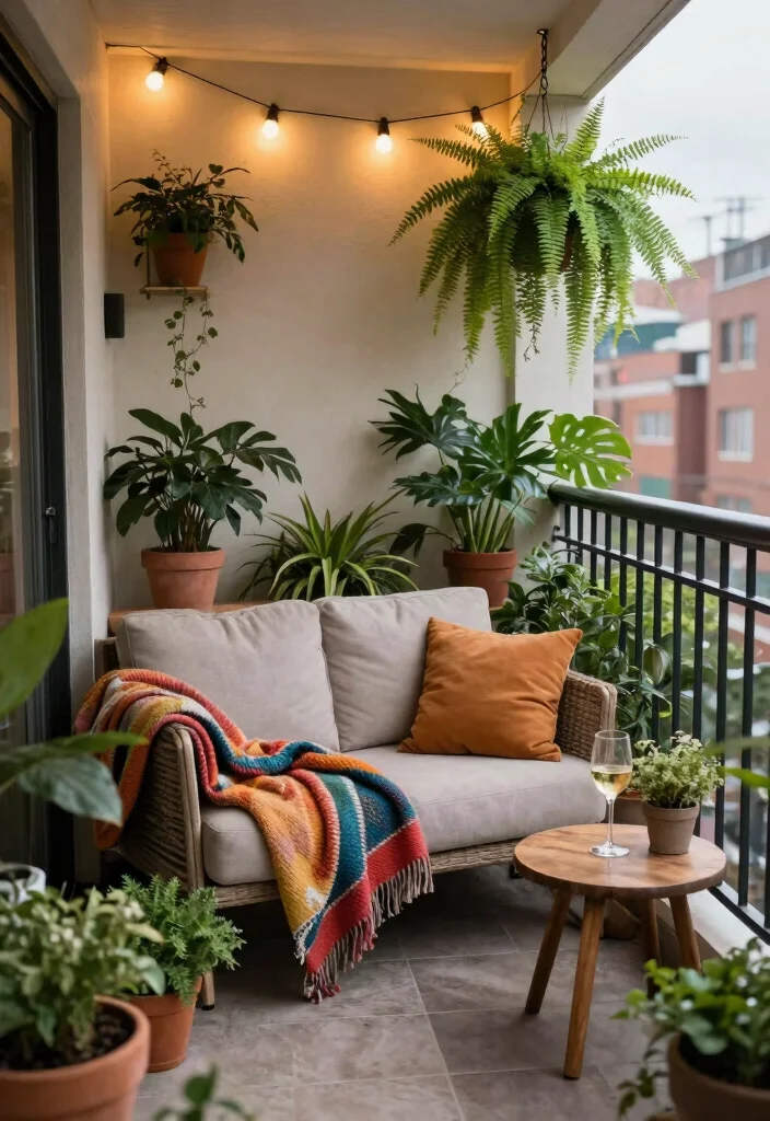 14 Big Balcony Terrace Ideas for Lounging, Dining, and Plants 1 14 Big Balcony Terrace Ideas for Lounging Dining and Plants 1. Cozy Corner Lounge 0