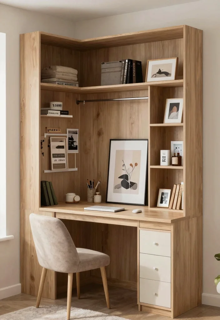 14 Built In Closet Desk Ideas for Hidden Workspaces 14. Customized Comfort 0