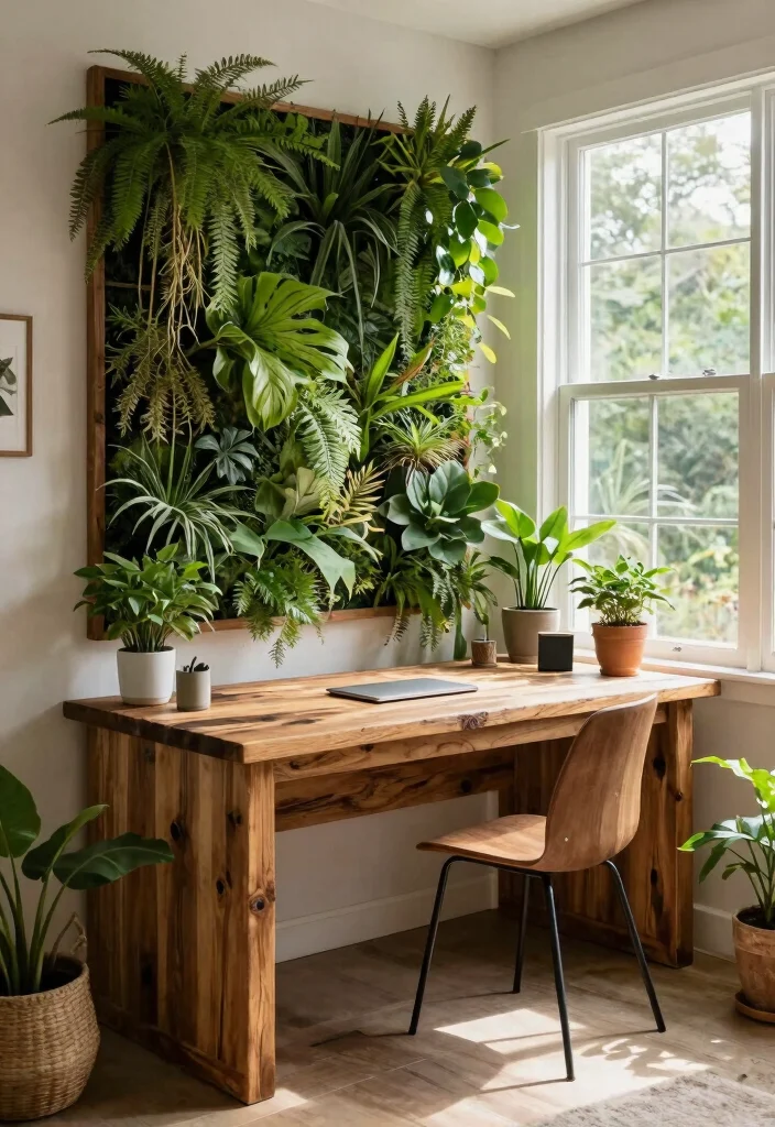 14 Built In Desk Ideas for Clean Seamless Interiors 61 14 Built In Desk Ideas for Clean Seamless Interiors 11. A Touch of Nature Incorporate Biophilic Design 0