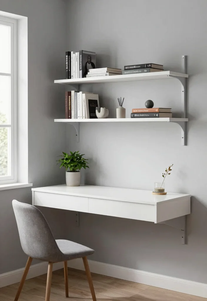 14 Built In Desk Ideas for Clean Seamless Interiors 2 14 Built In Desk Ideas for Clean Seamless Interiors 2. Floating Desk Space Saving Elegance 0