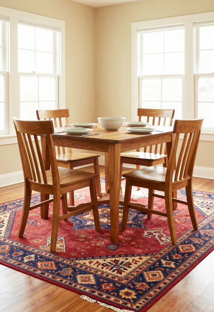 14 Dining Room Layout Ideas That Feel Open and Inviting 41 14 Dining Room Layout Ideas That Feel Open and Inviting 11. Creating Zones with Rugs 0