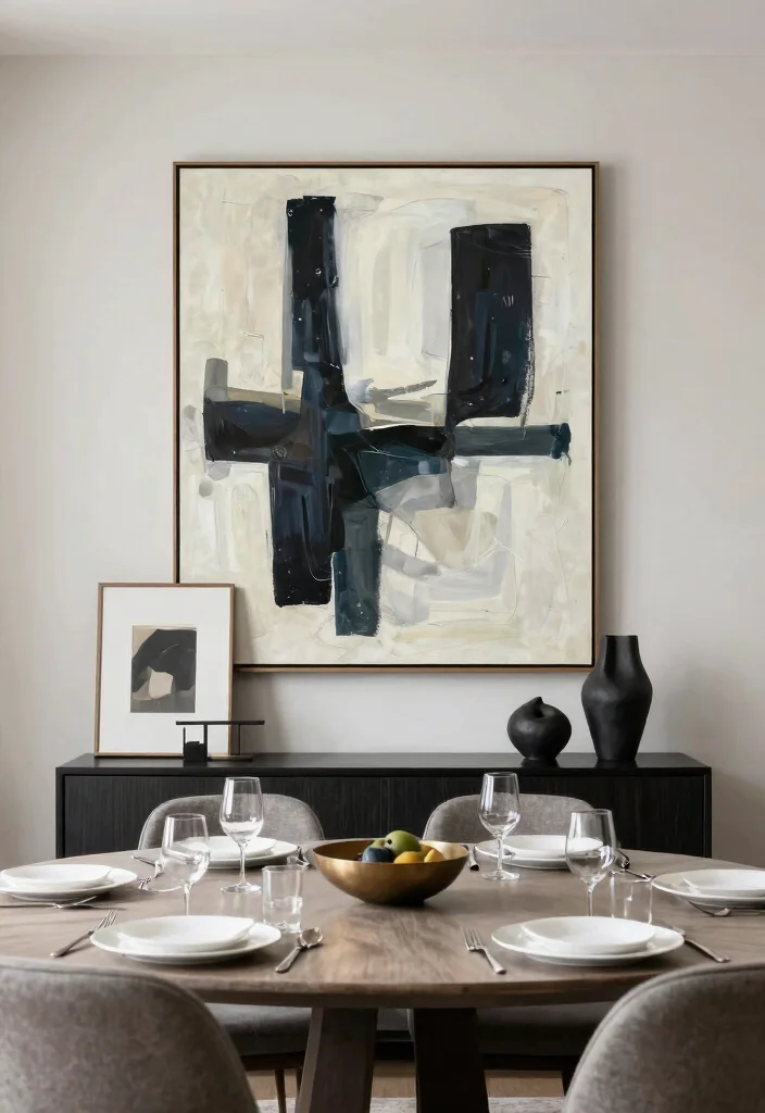 14 Dining Room Layout Ideas That Feel Open and Inviting 42 14 Dining Room Layout Ideas That Feel Open and Inviting 12. Artistic Touches and Accents 0