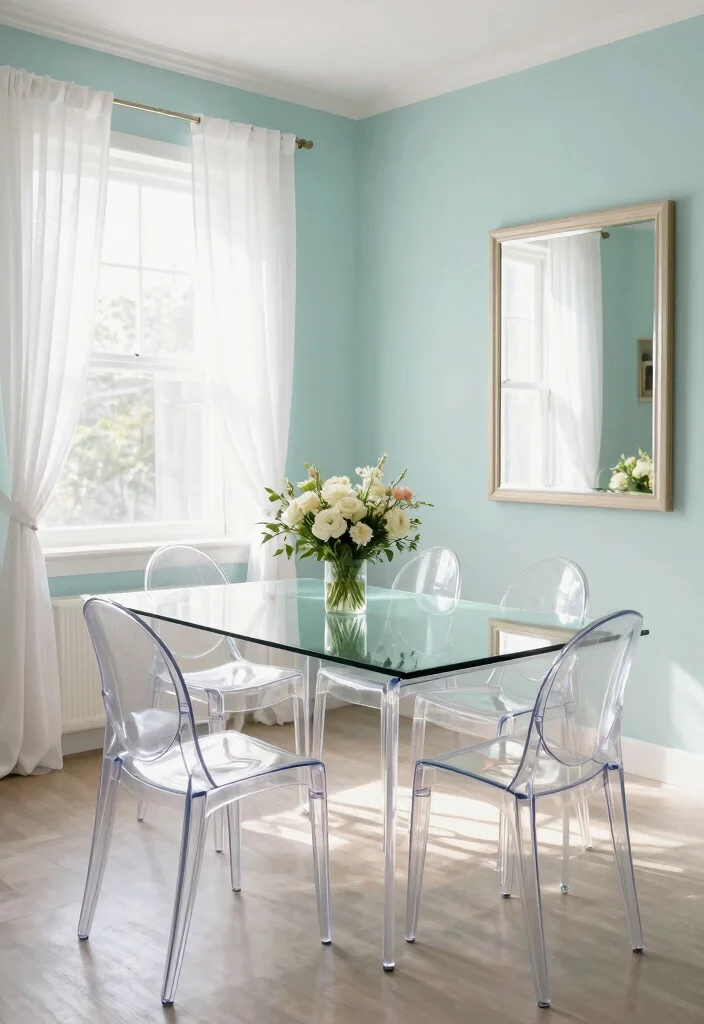 14 Dining Room Layout Ideas That Feel Open and Inviting 28 14 Dining Room Layout Ideas That Feel Open and Inviting 8. Light and Airy Decor 0