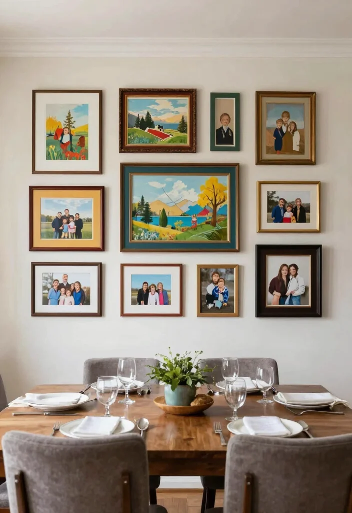 14 Dining Room Molding Ideas to Elevate the Space 40 14 Dining Room Molding Ideas to Elevate the Space 10. Fun Wall Art Frames 0