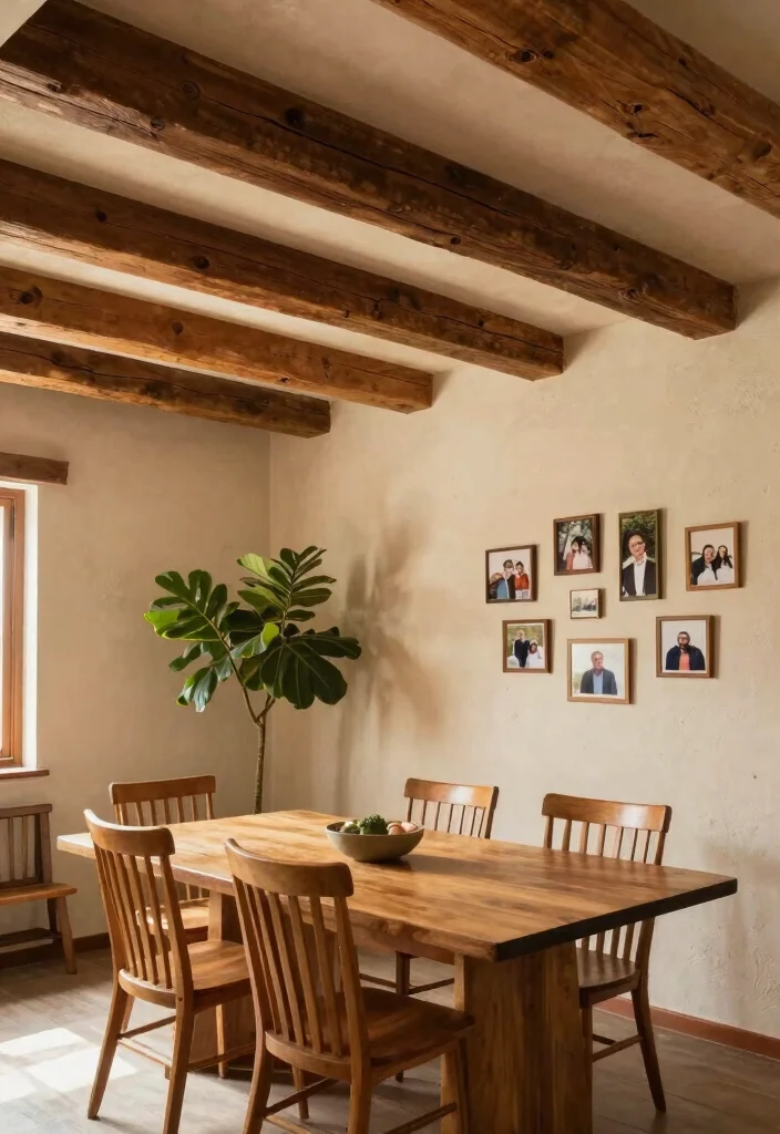 14 Dining Room Molding Ideas to Elevate the Space 13 14 Dining Room Molding Ideas to Elevate the Space 3. Ceiling Beams for Depth 0