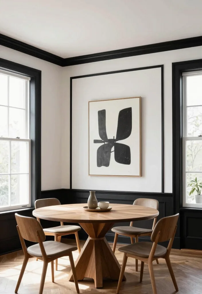 14 Dining Room Molding Ideas to Elevate the Space 35 14 Dining Room Molding Ideas to Elevate the Space 5. Decorative Wall Trim 0