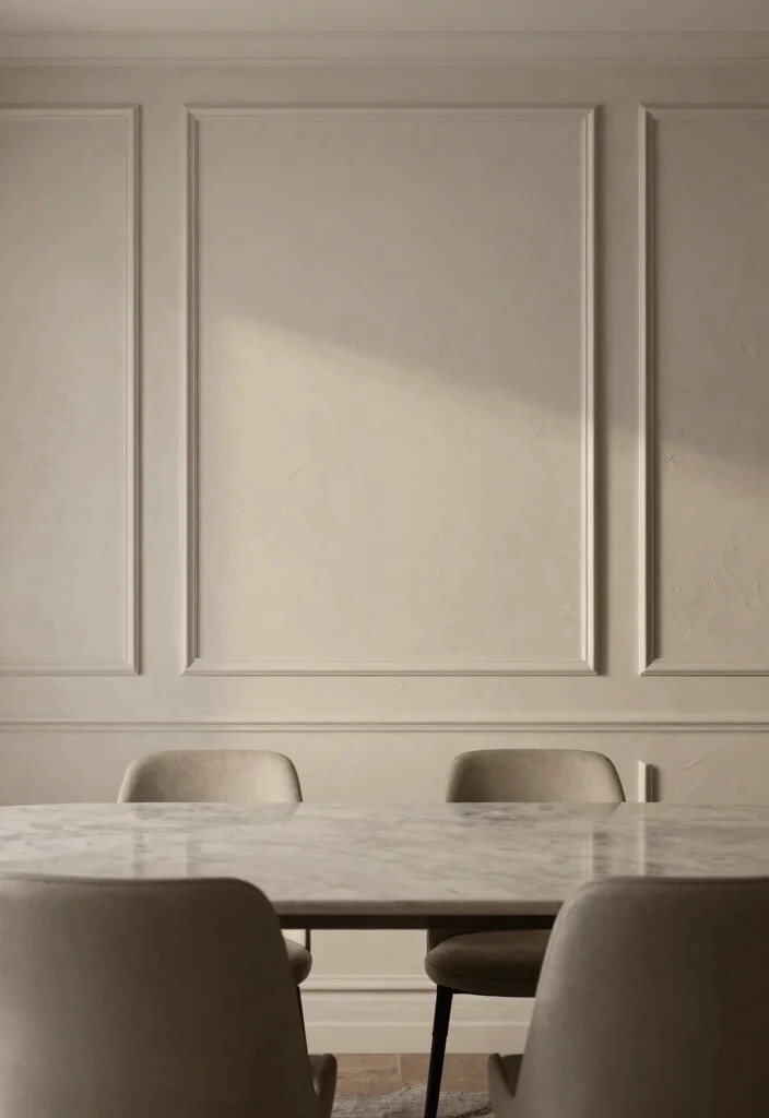 14 Dining Room Wainscoting Ideas for Classic Texture 51 14 Dining Room Wainscoting Ideas for Classic Texture 11. Textured Plaster Finish 0