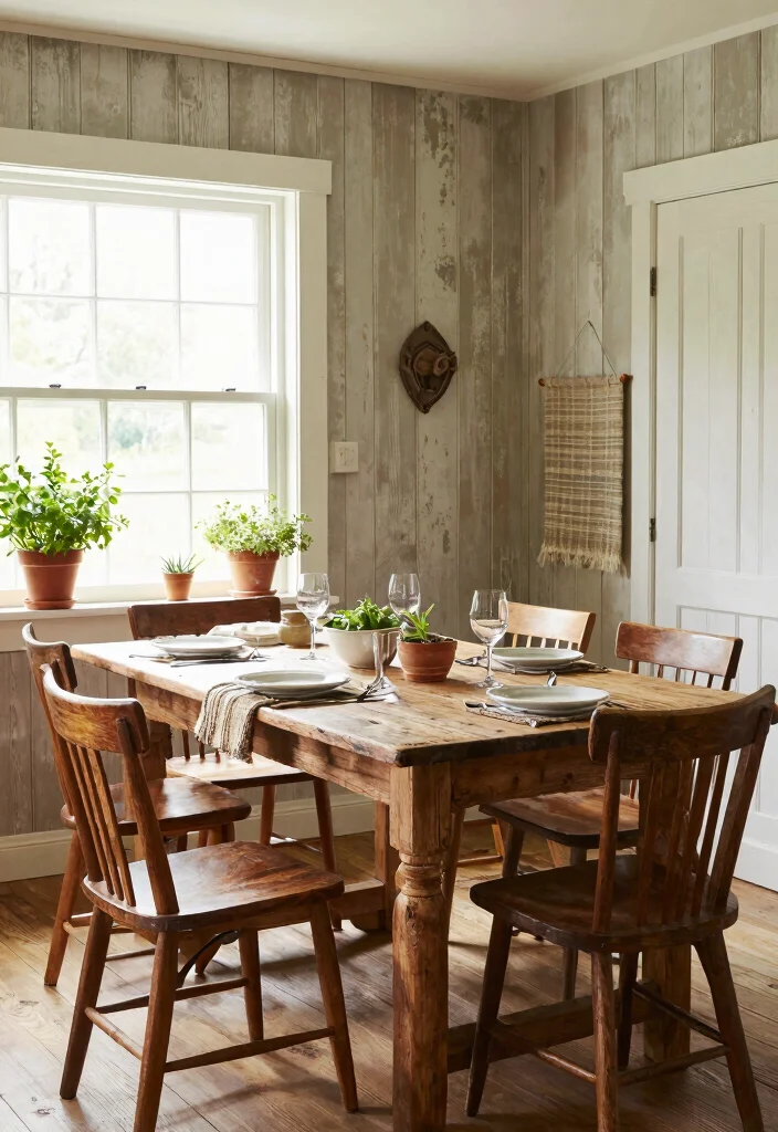 14 Dining Room Wainscoting Ideas for Classic Texture 2 14 Dining Room Wainscoting Ideas for Classic Texture 2. Rustic Farmhouse Charm 0