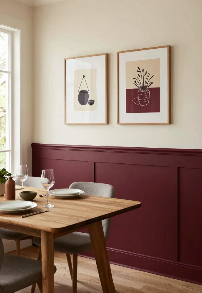 14 Dining Room Wainscoting Ideas for Classic Texture 28 14 Dining Room Wainscoting Ideas for Classic Texture 8. Two Tone Wainscoting 0