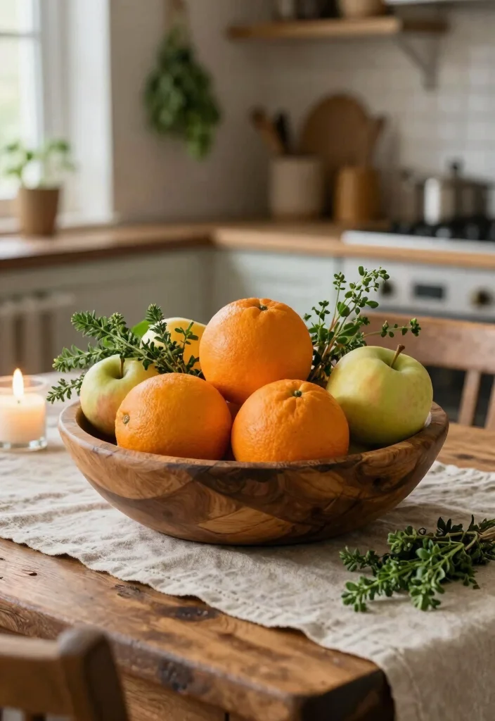 14 Dining Table Centerpiece Ideas for Everyday Styling 12 14 Dining Table Centerpiece Ideas for Everyday Styling 2. Seasonal Fruits and Vegetables 0