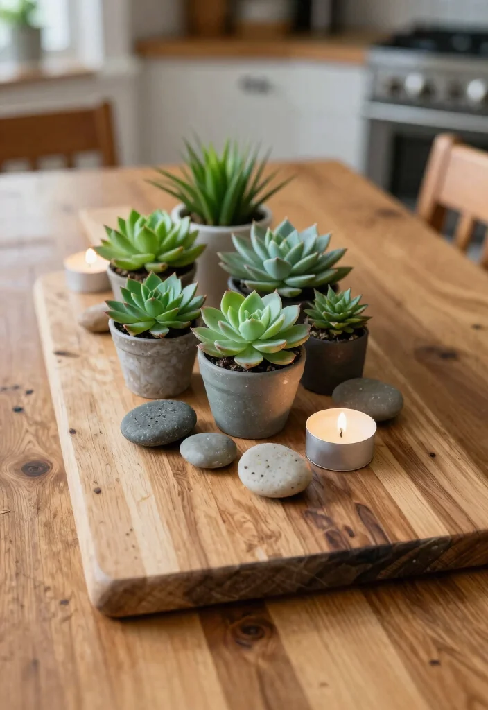 14 Dining Table Centerpiece Ideas for Everyday Styling 34 14 Dining Table Centerpiece Ideas for Everyday Styling 4. Rustic Wood Elements 0