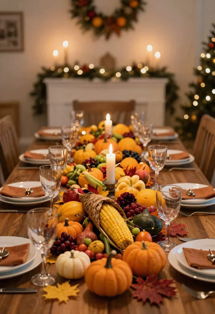 14 Dining Table Centerpiece Ideas for Everyday Styling 47 14 Dining Table Centerpiece Ideas for Everyday Styling 7. Holiday Themes 0