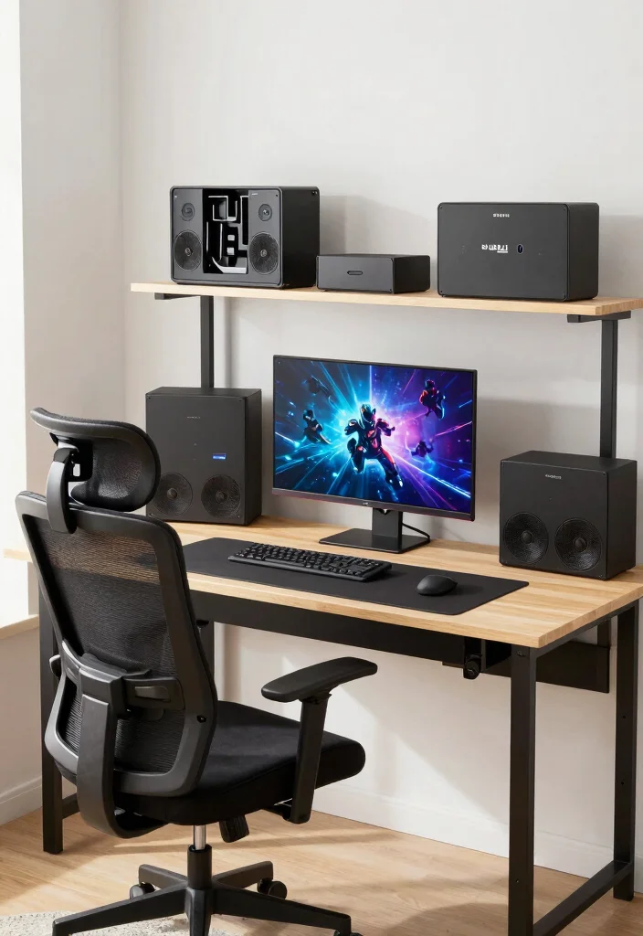 14 Gamer Desk Ideas for Immersive Setup Vibes 51 14 Gamer Desk Ideas for Immersive Setup Vibes 11. Multi Purpose Zone 0