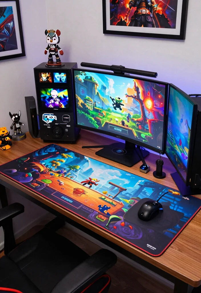 14 Gamer Desk Ideas for Immersive Setup Vibes 39 14 Gamer Desk Ideas for Immersive Setup Vibes 9. Personalized Play Space 0