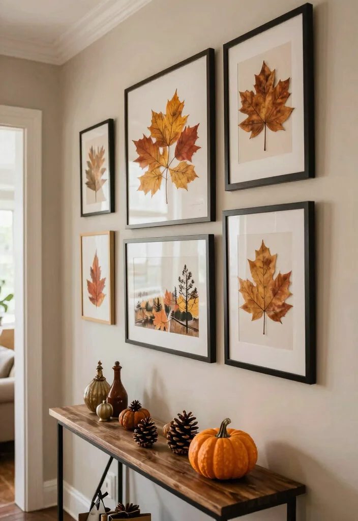 14 Hallway Gallery Wall Ideas to Display Art and Photos 53 14 Hallway Gallery Wall Ideas to Display Art and Photos 13. Seasonal Showcase 0