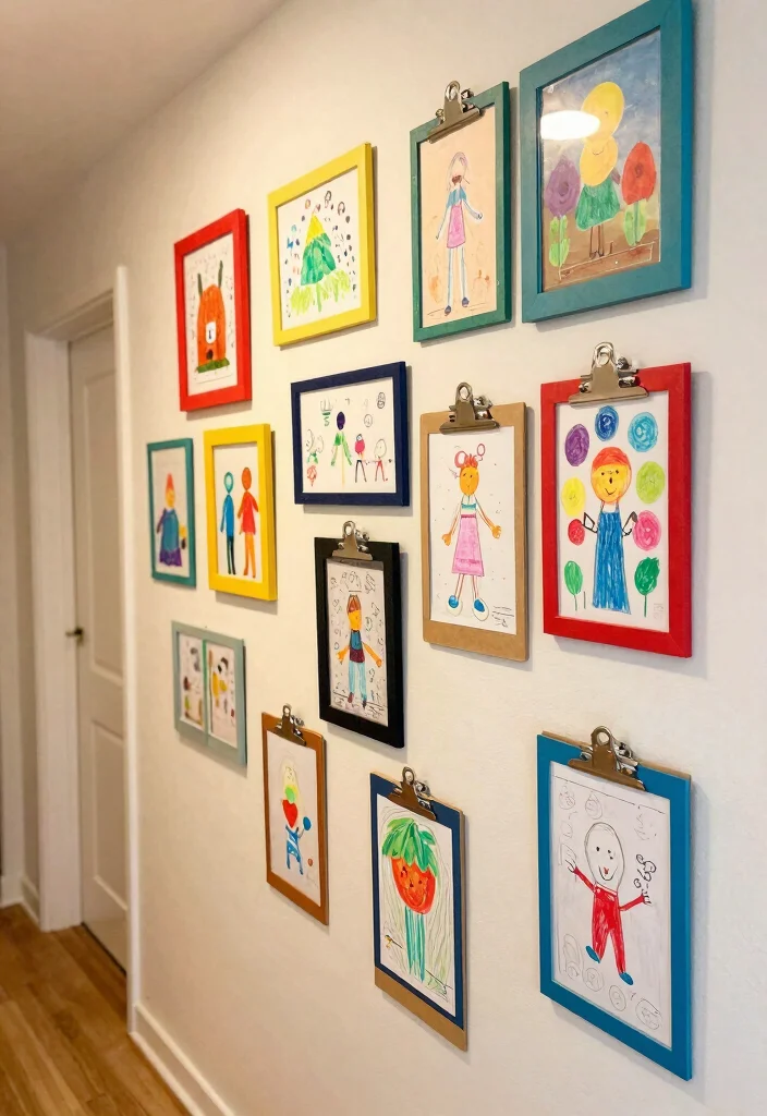 14 Hallway Gallery Wall Ideas to Display Art and Photos 54 14 Hallway Gallery Wall Ideas to Display Art and Photos 14. DIY Art Displays 0