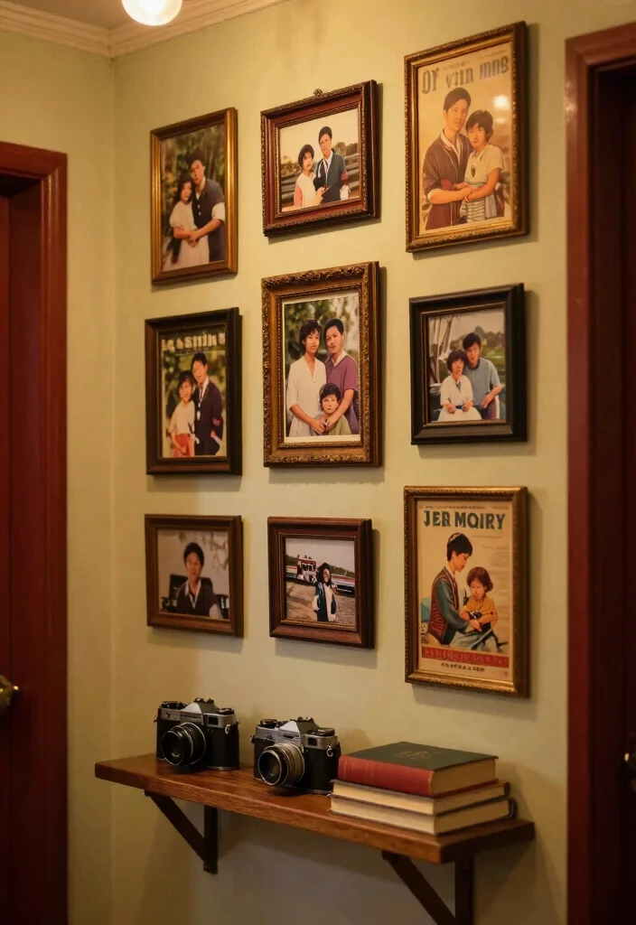 14 Hallway Gallery Wall Ideas to Display Art and Photos 3 14 Hallway Gallery Wall Ideas to Display Art and Photos 3. Vintage Flair 0