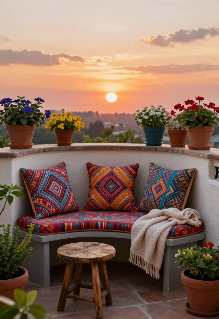 14 Indian Utility Balcony Ideas That Stay Practical and Neat 2 14 Indian Utility Balcony Ideas That Stay Practical and Neat 2. Cozy Seating Nook 0