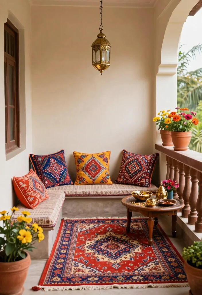 14 Indian Utility Balcony Ideas That Stay Practical and Neat 27 14 Indian Utility Balcony Ideas That Stay Practical and Neat 7. Traditional Indian Elements 0