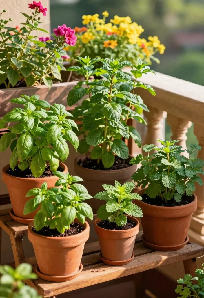 14 Indian Utility Balcony Ideas That Stay Practical and Neat 29 14 Indian Utility Balcony Ideas That Stay Practical and Neat 9. Herb Garden Corner 0