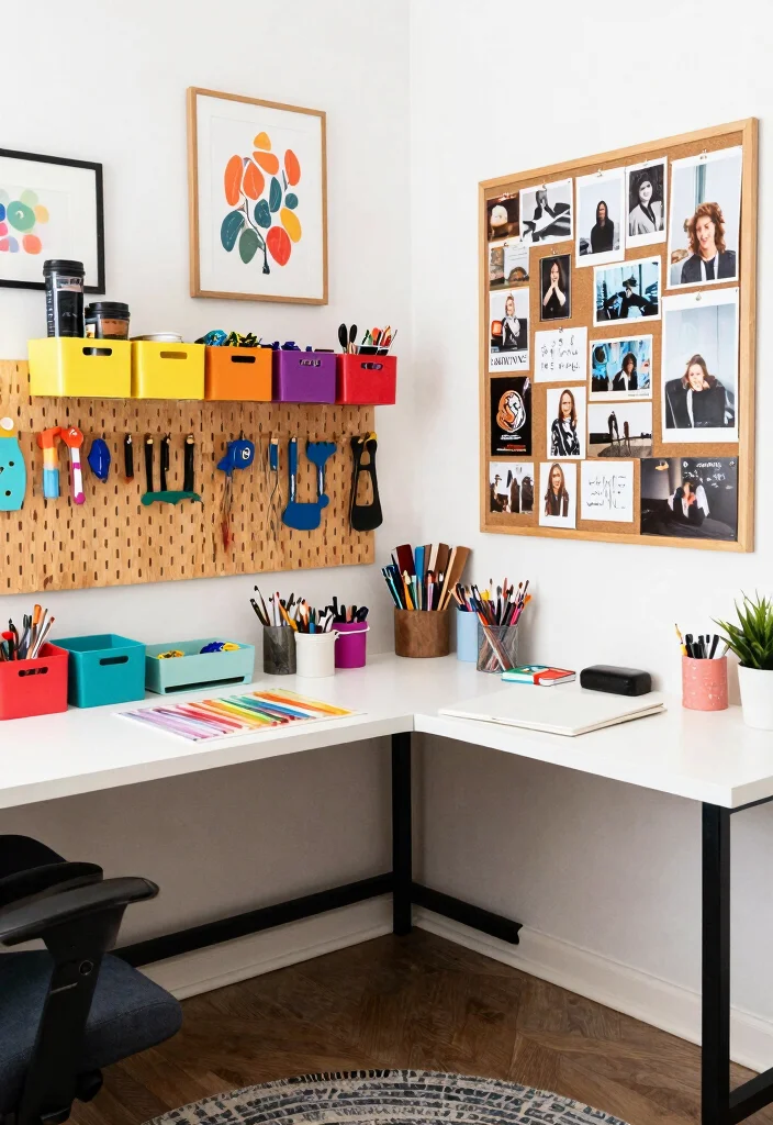 14 L Shaped Desk Ideas for Efficient Multi Tasking 50 14 L Shaped Desk Ideas for Efficient Multi Tasking 10. Creative Craft Space 0