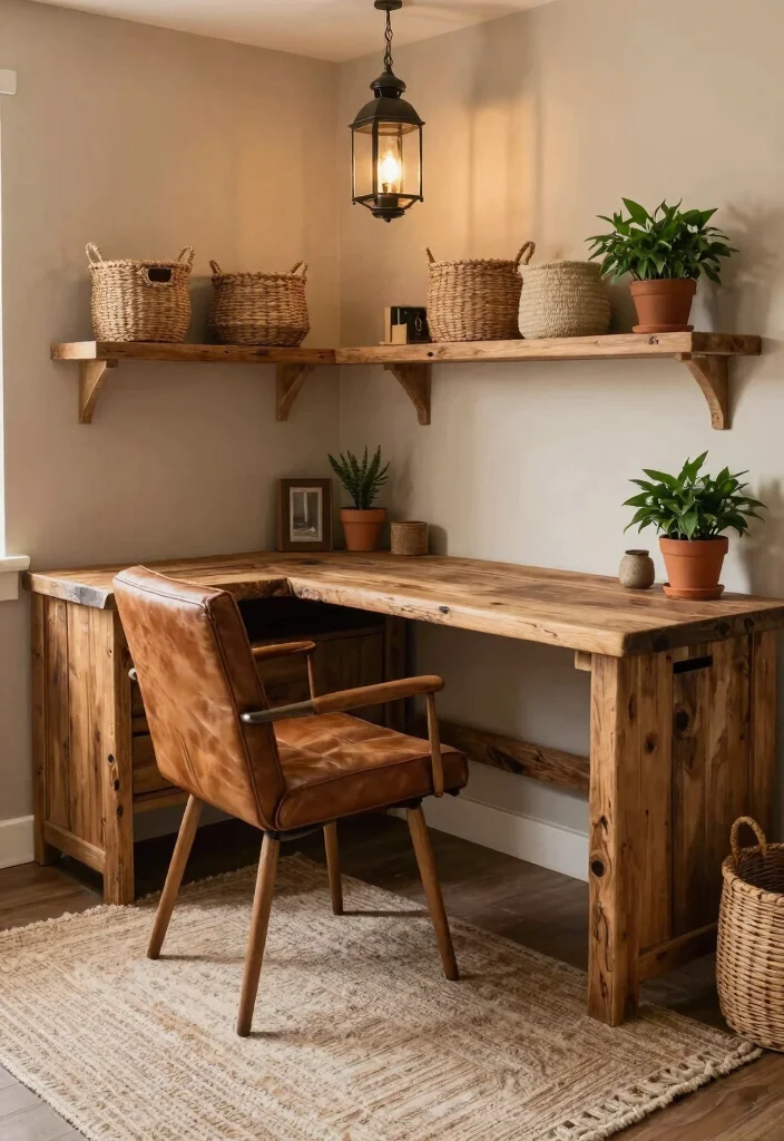 14 L Shaped Desk Ideas for Efficient Multi Tasking 2 14 L Shaped Desk Ideas for Efficient Multi Tasking 2. Rustic Retreat 0